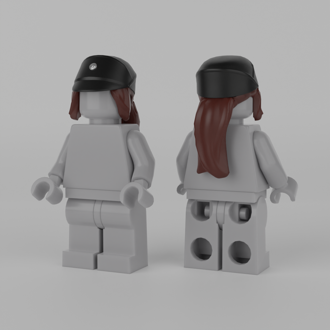 Female Officer Hat Black/Red