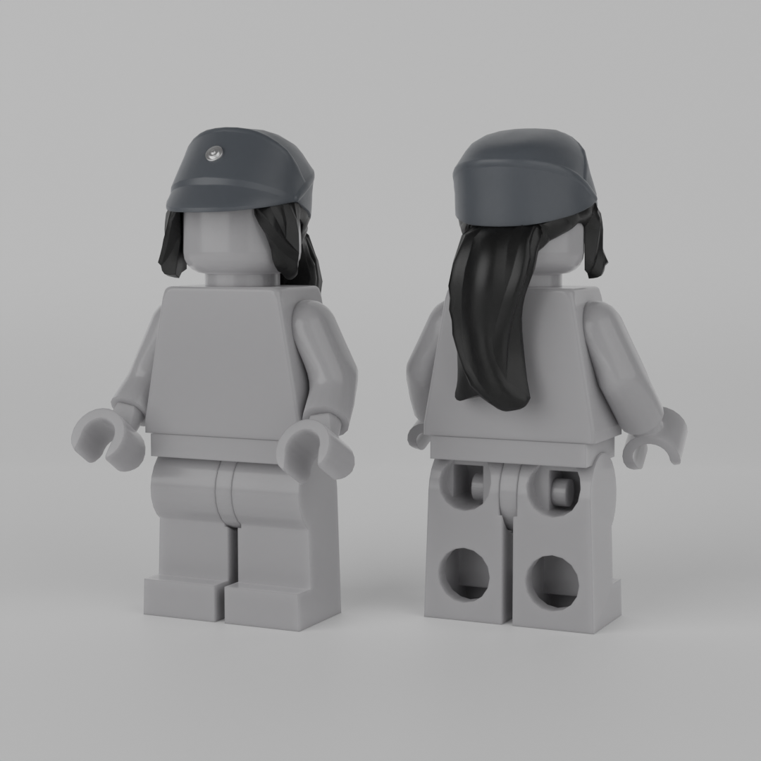 Female Officer Hat Grey/Black