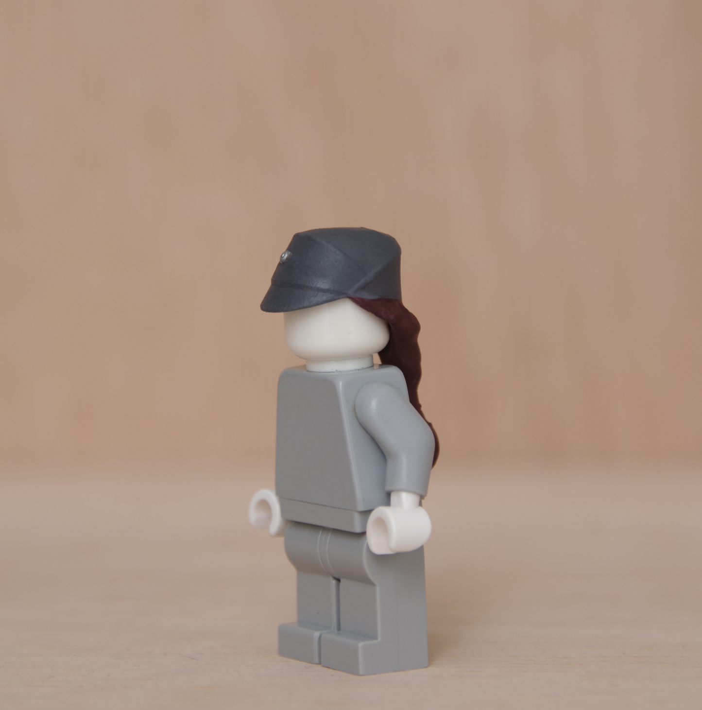 Female Officer Hat Grey/Red