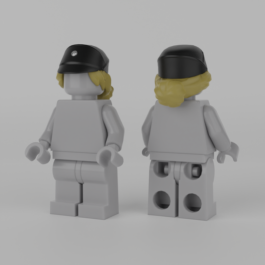 Female Officer Hat Black/Blonde
