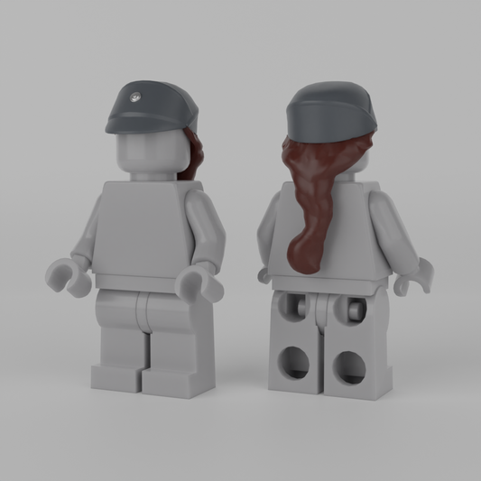 Female Officer Hat Grey/Red