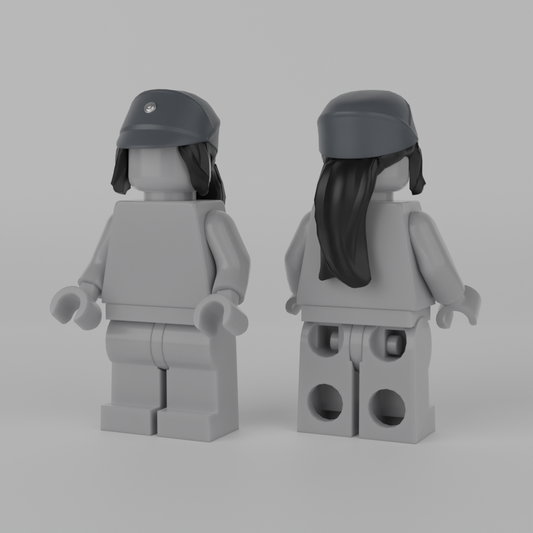 Female Officer Hat Grey/Black